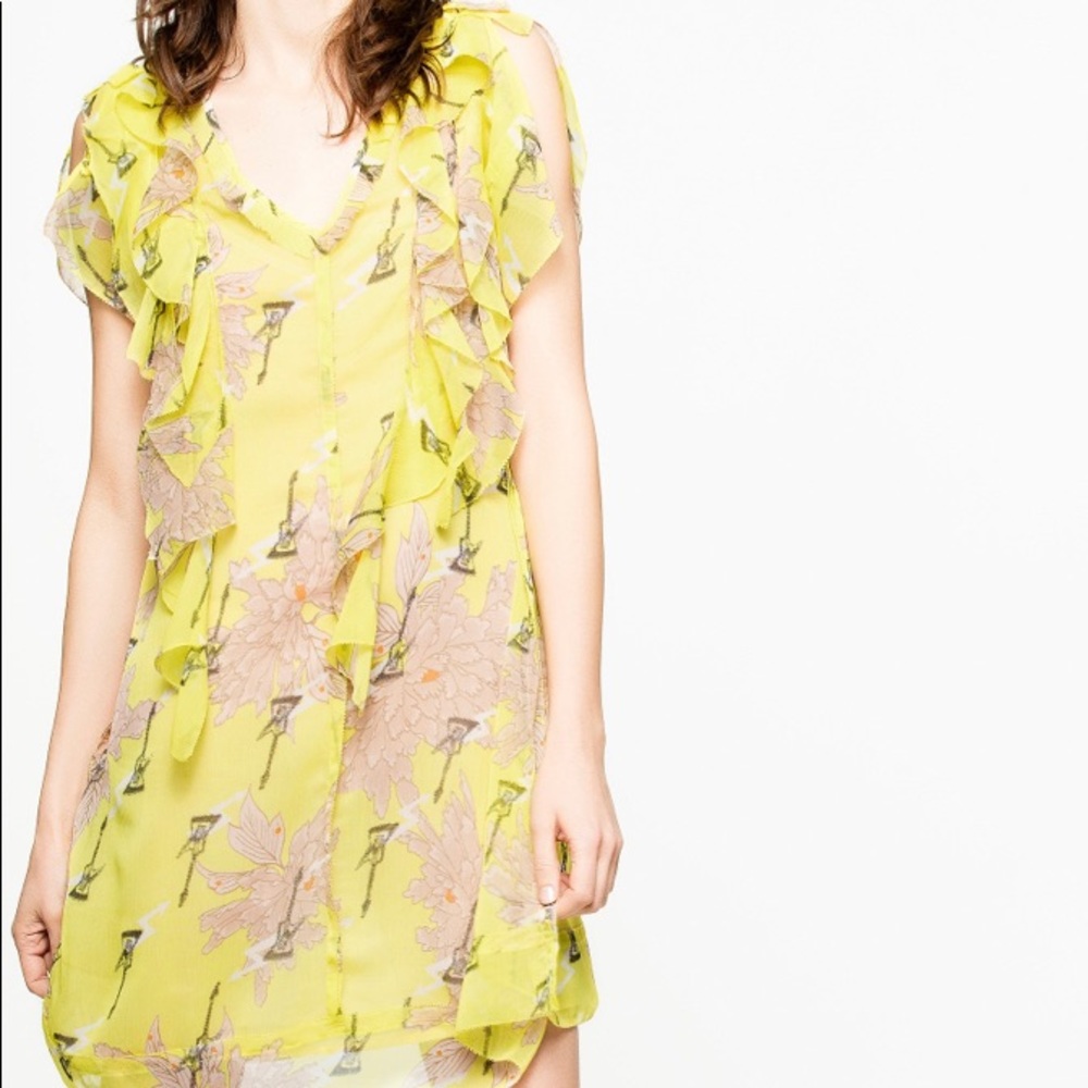 NWT Zadig & Voltaire Rivel Blossom Crepon, XS